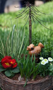 Bepflanzter Korb