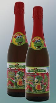 Kinderpartygetränk Apfel-Erdbeere