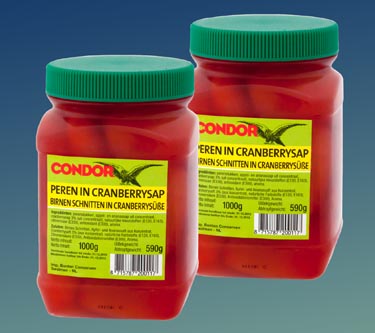 Condor Birnenschnitten in Cranberrysüße