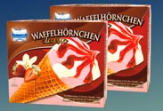 Cristallo Waffelhörnchen Classic-Erdbeer