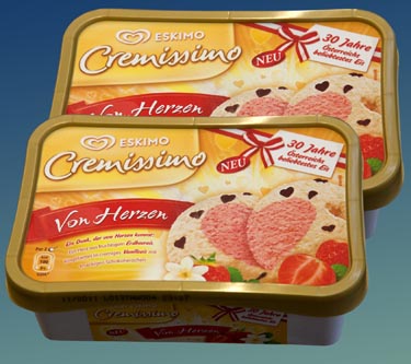 Eskimo Eis Erdbeer-Vanille