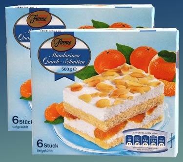 Mandarinen Quark Schnitte