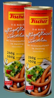 Fischer Geflügelfleisch-Würstchen