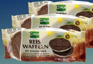 Gina Reiswaffeln m. Kakaoglasur