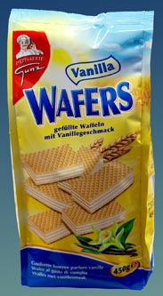 Gunz Waffeln mit Vanillegeschmack