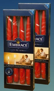 Kerzen 4 Stück 24,5x2,3cm 7h