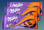 Milka-Schokolade Caramelcreme