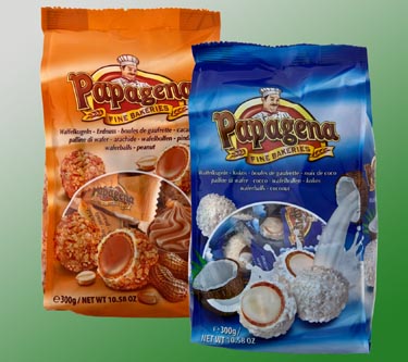 Papagena Waffelkugeln Kokos oder Erdnuss