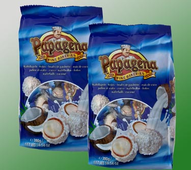 Papagena Waffelkugeln Kokos oder Erdnuss