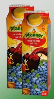 Pfanner Heidelbeere-Mirtillo