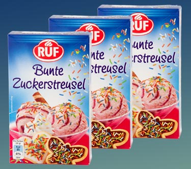 Bunte Zuckerstreusel