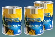 Ananas-Stücke